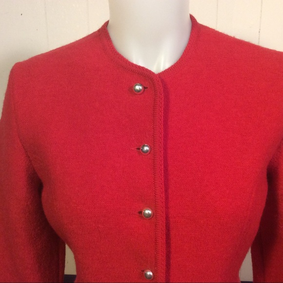 Vintage Geiger Austria women’s Cropped Wool Jacket size 40 made in Austria - Picture 2 of 12